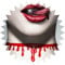 Inilbran Punk Blut Choker Halskette Vintage Horror Blut Tropfen Halskette Choke Gothic Blutung Blut Tropfen Horror Halskette Vampir Blut Tropfen Halskette Halloween Kostüm Accessoire Schmuck