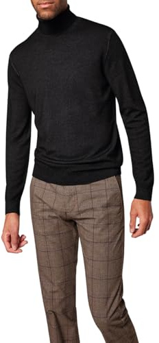Pierre Cardin Herren Pullover Rundhals Strick Rolli | Männer Basic Strickpulli | Mordern Fit