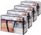 Lifewit 4 Pack Clear Plastic Storage Bags, 60L Foldable Clothes Storage Boxes Wardrobe Storage Organizer Moving Bags with Reinforced Handle for Loft Wardrobe for Bedding Clothes Blanket Duvet