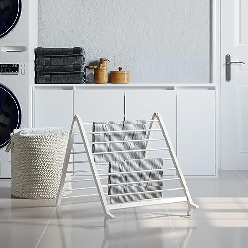 DCRAF Conjunto de muebles de tendedero para bañera extensible 53-90 cm aluminio