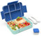 HOBUE Brotdose Kinder Mit Fächern,1330ml Lunchbox Auslaufsichere Bento Box,Vesperbox mit 6 Fächern,Frühstücksbox für Kindergarten, Jausenbox für Schule,Brotzeitbox für Erwachsene（Bleu）