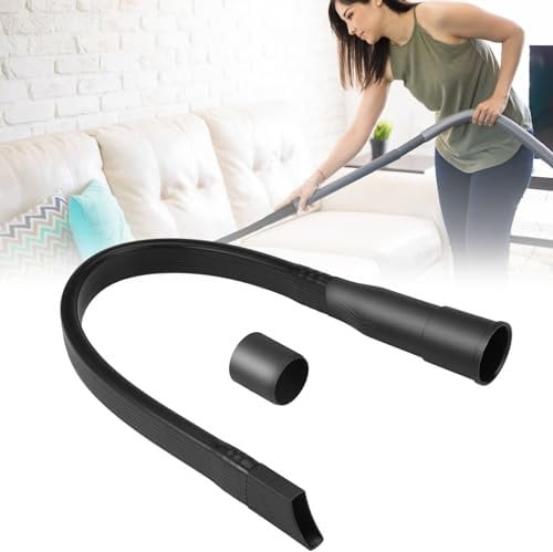 TESSTSY Bocchetta Piatta Flessibile, 62 cm Bocchetta Piatta per Aspirapolvere, Bocchetta a Lancia Flessibile Beccuccio Aspirapolvere per Fessure Tutti Gli Aspirapolvere Con Attacco Da 35/32 mm(Nero)