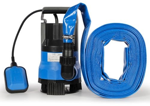 Submersible Pump with 10m Hose 400w 7500L/H, Automatic Water Pump with Float Switch for Clean Dirty Water,Electric Water Pump to Empty Hot Tube,Drain Water from Garden Pond Pool Hot Tub