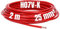 Kalitec Cavo di Cablaggio H07V-K 25 mm² Rosso - Filo Flessibile 2 Metri per Armadio Elettrico e Commutazione