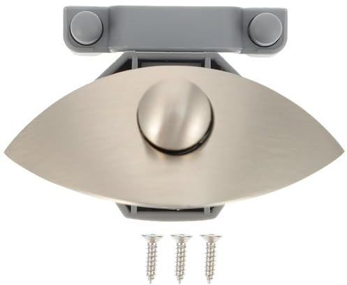 Gadpiparty 1ensemble Serrure Poussoir Rv Alliage De Zinc Avec Poignée Demi-lune Pour Caravane Et Meubles