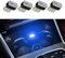 deemars 4PCS USB LED Voiture Atmosphère Lampe, Mini Kit d’éclairage Ambiant d’Interface Plug-in Portable, Accessoires d’Intérieur de Voiture Lumière d’USB Universelle pour (Bleu)