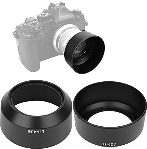 LH 40B Qualität Tragbar, für M.ZUIKO 45 Mm F1.8 Schwarze Gegenlichtblende aus Kunststoff (Black)
