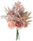 Betylifoy Künstlicher Blumenstrauss Kunstblumen wie echt künstliche Hortensie Deko Blumen Fake Blumenarrangements Hochzeitsstrauß Künstliche Blumen für Tischdekorationen (Rosa-Champagner)
