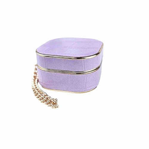 Compatible with Samsung Galaxy Buds2 Pro 2022, Leather Business Case for Samsung Galaxy Buds2 Pro 2022 Cover Accessories for Women Men-Purple