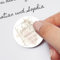Hochzeit Gästebuch Sticker Aufkleber Set mit 40 verschiedenen Fragen, selbstklebend als Kreis, für Fotoalbum, Gästebuch oder Scrapbooking - Aquarell