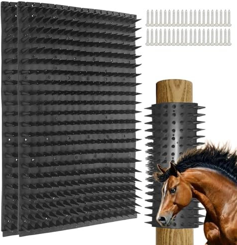 Vielseitige kratzmatte pferd & Kratzbürste Pferde, 2 Stück kratzmatte für pferde, pferdebürste, lindert Juckreiz, strapazierfähig, fördert Wohlbefinden von Pferden, Kühen und Ziegen