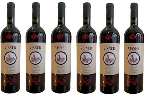 Vino di Visciole di Pergola Visner La Selezione 6 bottiglie da 750 ml | Cantina Tonelli bevanda aromatizzata a base di vino e visciole, NUOVA RICETTA.