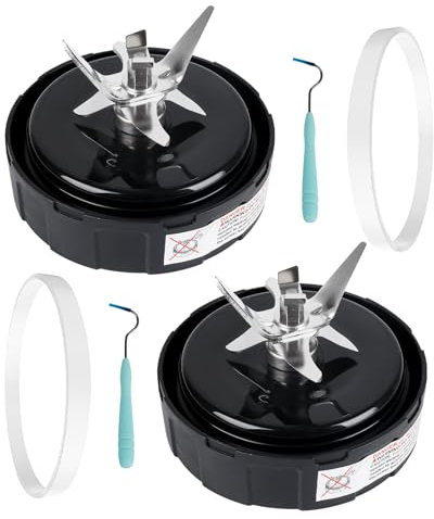 SYWAN 7 Fins Blender Replacement Parts, Only Compatible with Nutri Ninja Foodi Power Blender SS151 TWISTi DUO SS300 SS300C SS351 SS351C SS351TGT SS400 SS401 CO351B SS100 SS101 SS101C SS101TGT