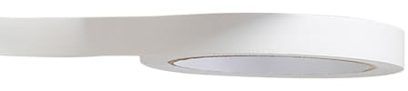 Leliafleury 1 rouleau de ruban adhésif décoratif en bois blanc en PVC pour bords de meubles, pour sol, mur, cuisine, 5 cm x 10 m