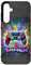 FunKaz Coque pour Samsung S23 FE - - Gamer Manette de Jeu Fond Multicolore - Coque Noire TPU