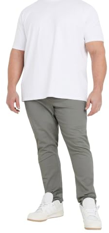 BadRhino Big & Tall Sage Green Stretch Chinos - Men's - Plus Size Curve