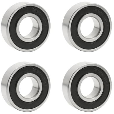 Flewdart 4pcs Kugellager 6202-2rs, rillenkugellager 15 x 35 x 11 mm 6202 2rs doppelte Schutzchromlegierung für DIY, Drehbänke, Motoren, 3D-Drucker, Fräsmaschinen(6202-2RS 4ps)