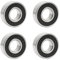 Flewdart 4pcs Kugellager 6202-2rs, rillenkugellager 15 x 35 x 11 mm 6202 2rs doppelte Schutzchromlegierung für DIY, Drehbänke, Motoren, 3D-Drucker, Fräsmaschinen(6202-2RS 4ps)