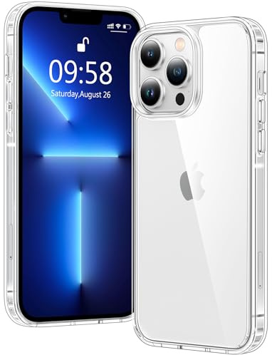 Voyahülle Clear Case for iPhone 13 Pro, Ultra Thin, Shockproof TPU Cover, Anti-Yellowing, Crystal Clear, Phone Case for Apple iPhone 13 Pro - Clear