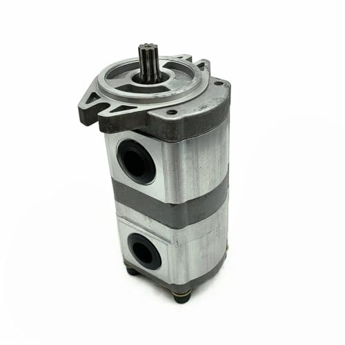Hydraulikzahnradpumpe Hydraulikpumpe CBK1012/1006-A15TR Doppelzahnradpumpe 2 Einlässe 2 Außenanschlüsse Pumpe für Hydrauliköl