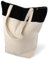 Cottonbagjoe stylische geräumige Tragetasche mit Reißverschluss Baumwolltasche Stofftasche Shopper Handtasche mit großem Boden 1 Tasche