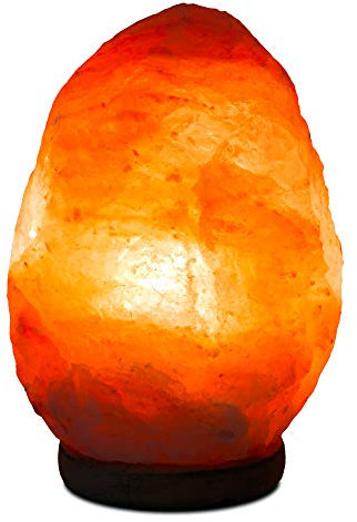 5-7KG Natural Himalayan Salt Lamp + 500g Free Himalayan Pink Salt - Dimmable - Pink Rock Salt Lamp with British Plug - Premium Quality by Clearwave Health