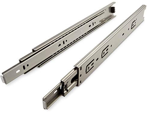 Junker Slides 1 Paar Edelstahl Vollauszüge KV7-45-H45-L700-NF SS304 (EN 1.4301) 700 mm Belastbar bis 45 Kg, Kugelführung ideal für den Außenbereich