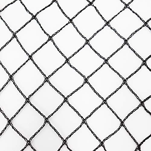 Aquagart® Teichnetz 8m x 6m Vogelschutz 20x20 mm Maschenweite I Pool Laubnetz schwarz I Obstbaumnetz feinmaschig I Beet Netz stabil I Silonetz I Fischteichnetz Reiherschutz I Polyethylen Volierennetz