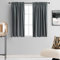 DONREN 2 Panel Curtains for Living Room Grey Blackout Thermal Insulated Kitchen Curtains 42 x 45 Inch