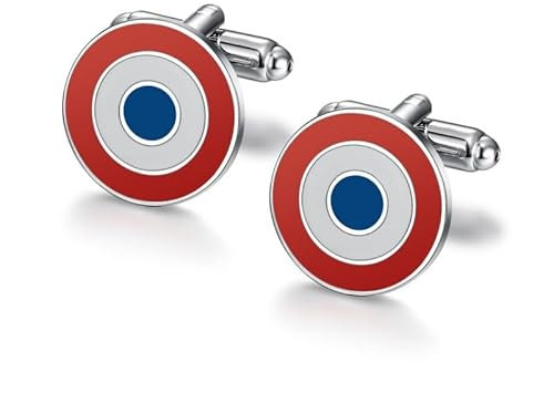 BOBIJOO Jewelry - Bouton de manchette cocarde Qualité France, Cocorico