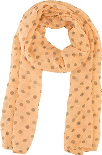 fashionchimp Damen-Schal im Plissee-Design, Punkte-Print, Pastell-Farben, Sommer-Schal (Pastellapicot)