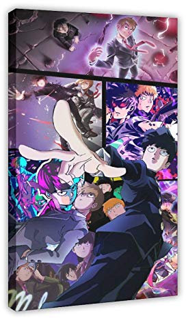 Anime-Poster Mob Psycho 100 37, Leinwand-Poster, Wandkunst, Dekor, Bild, Gemälde für Wohnzimmer, Schlafzimmer, Dekoration, 40 x 60 cm