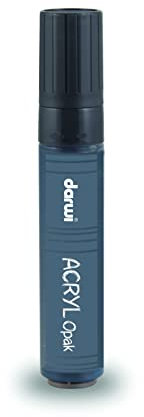 DARWI - DA0220015100C - Un Marqueur Pointe Extra grosse 15 MM - Peinture Acrylique Opaque - Noir - 25 ML - Multi-surfaces - Loisirs Créatifs - Activité Manuelle - Bricolage - DARWI ACRYL OPAK