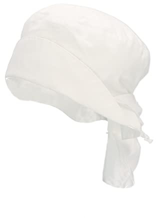 Sterntaler Mädchen Nackenschutz Papertouch Hut, Weiss, 53