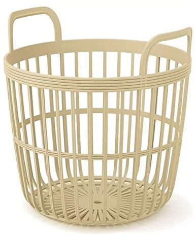 Aufbewahrungskorb Wäschekorb Tragekorb Korb Beutel Gemüsekorb Gartenkorb Zoe Mehrzweckkorb (370 Beige)