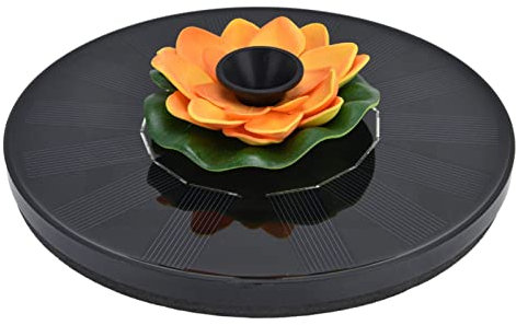 Tomotato Fontana Solare, Pompa ad energia Solare con Base per Giardino, Fontana bionica per Stagno, Piscina e Acquario, Materiale PE + ABS, Pannello Solare in silicio Cristallino per Esterni