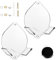 Cosmos 2 Stück Eishockey-Puck-Wandhalterungshalter Display Wandregal Halter für Dekor, Display und Aufbewahrung von Sammlerstück Hockey Puck & Game Winning Puck (transparent klar)