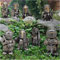 Tempelritter Gartenzwerge,2022 Gothic Ritter Wächter Zwerg, Mittelalter Kreuzritter Miniatur Europäische Ritter Gartenstatue Skulptur Outdoor Hof Rasen Dekor Machen Sie Ihren Garten schöner (8 Stück)