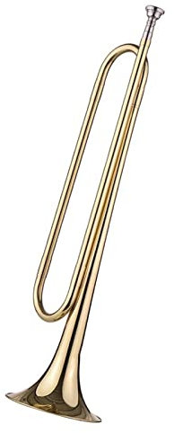 Messing Trompeten B Flat Horn Call Trompete Messingmaterial Mit Mundstück Für Schulband-Kavallerie-Anfänger