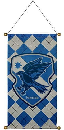 Rubie's Harry Potter Hogwarts - Pancarta de tela para casa con taco de plástico, Ravenclaw, 30 x 16 pulgadas