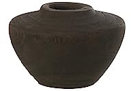 J-Line Vase, Holz, Schwarz, Small