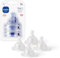 MAM Teats Size 1 | 4 Pack | Slow Flow | Fits All MAM Bottles | Made from SkinSoft Silicone | Baby Accessories for Newborn