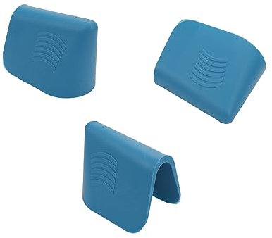 Mewutal Juego de 3 herramientas de calafateo de goma para calafateo fácil de terminar, raspador de lechada, herramienta de aplicador manual de calafateo para suelos de pared de azulejos (azul)