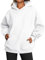 WINKEEY Felpa Donna con Cappuccio Elegante Felpa Oversize Maniche Lunghe Maglione Inverno Sport Maglie Primaverili Donna,Bianco M