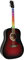 EKO Guitars – Ranger Red Visual Note, Akustikgitarre Dreadnought Visual Note, Oberteil aus Fichte, Bänder und Boden aus Linden, LED-Folie Visual Note mit der entsprechenden App, Farbe Rot