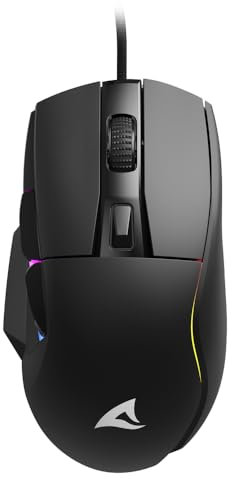 Sharkoon Skiller SGM35 Black, Optical Gaming Maus, RGB, PBT Button