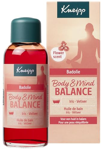 Kneipp Body & Mind Balance - Badeöl - Iris und Vetiver - Sanfter Blumenduft - Für mehr Gleichgewicht - Vegan - 100 ml