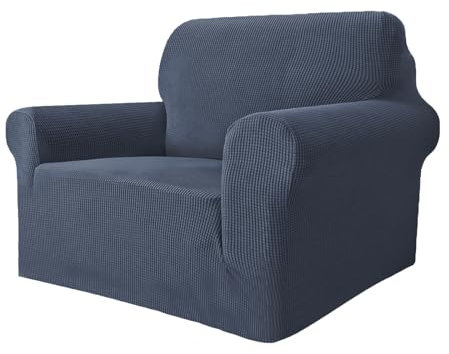 GRIFEMA GH1001-1, Housse de Canapé 1 Place Réglable, Housses de Canapé Élastiques avec Accoudoirs, Protège le Canapé des Taches des Enfants et des Poils d'Animaux, Lavable