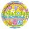 WedDecor 8pcs Easter Party Paper Plates, 9 (23cm) Happy Easter Spring Holiday Tableware Decor Egg Pattern Round Disposable Dessert Plate Table Decorations Themed Party Supplies for Kids & Adults