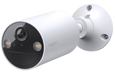 TP-Link 𝗧𝗮𝗽𝗼 Wireless Outdoor Security Camera, 1080P, Up to 180 Days of Battery Life, Free Person Detection, SD/Cloud Storage, Spotlight Color Night Vision, No Hub Needed, Works w/Alexa, Tapo C402